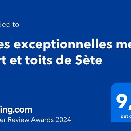 Vues Exceptionnelles Mer, Port Et Toits De Sète Exterior foto